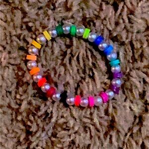 Rainbow pear WATERPROOF bracelet HANDCRAFTED